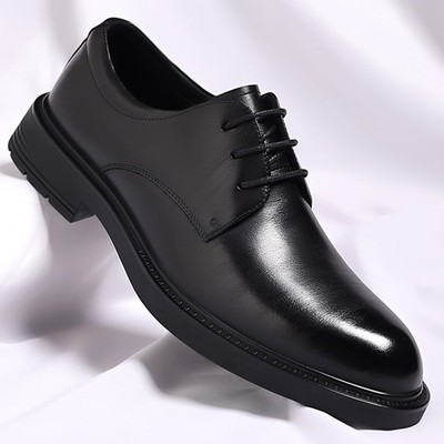 Men's Lace Up Formal Dress Business Wedding Groom Shoes PU Leather Spring Casual