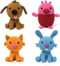 Sago Mini Plush Gift Pack, 4 Stuffed Animals with Transforming Cardboard Play...