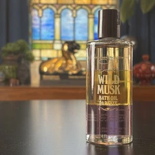 Vintage COTY WILD MUSK Bath Oil Parfait RARE Bubble Bath NEW Old Stock