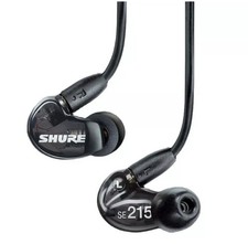 For Shure SE215 Detachable Professional Sound Isolating Earphones In-Ear - Black