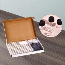 100Pcs Essential Oil Bottles Refillable with Orifice Reducers for Massage