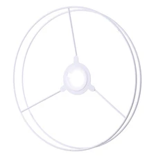 1 Set Vintage Metal Lampshade Ring Frame 30cm DIY Lamp Shade Holder Light Cage