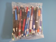 Lot Of 60 Misprint Ink Pens Bulk Assorted Click Retractable Ballpoint Pens