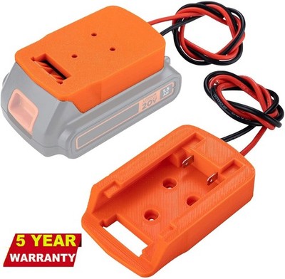 NEW Battery DIY Adapter For Black Decker 20v Battery Dock Power Mount Connector