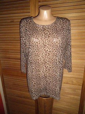 Shirt..Tunika..Gr.M./L..1/2 bis 3/4 Arm..Leopard..Rundhals..Mehrfarbig..