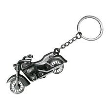 Metal Motorcycle Key Chain, 3D Motorcycle Key Ring Present, Cool Car Grey