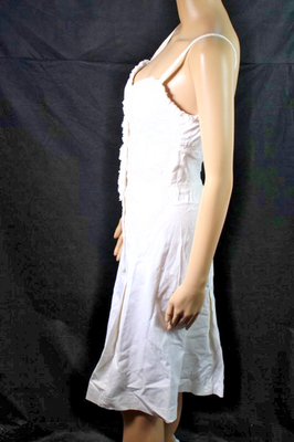 white christmas dresses PRADA ITALY. White Cotton Blend Sleeveless Sheath Dress main image 1