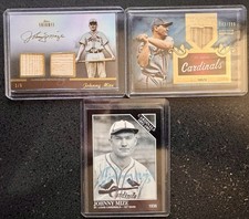 Johnny Mize - 4 Cards - St. Louis Cardinals Topps Tribute &Tier One Memorabilia