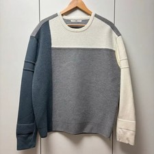 System Homme Block Knit Sweater, Size 105, Pre-Owned, Casual