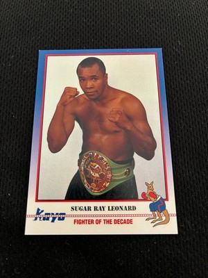 SUGAR RAY LEONARD ROOKIE KAYO 1991 NRMT BOXING CARD !
