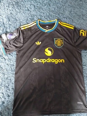 Manchester United ManU Adidas 3. Trikot Schwarz Bruno Fernandes Saison 26 Gr XXL