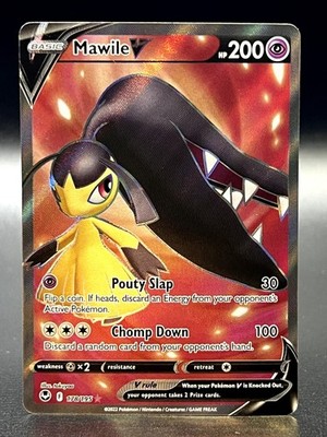 mawile v pokemon card value - 178/195 Preserved in a tamper Mawile V (Full Art) 178/195