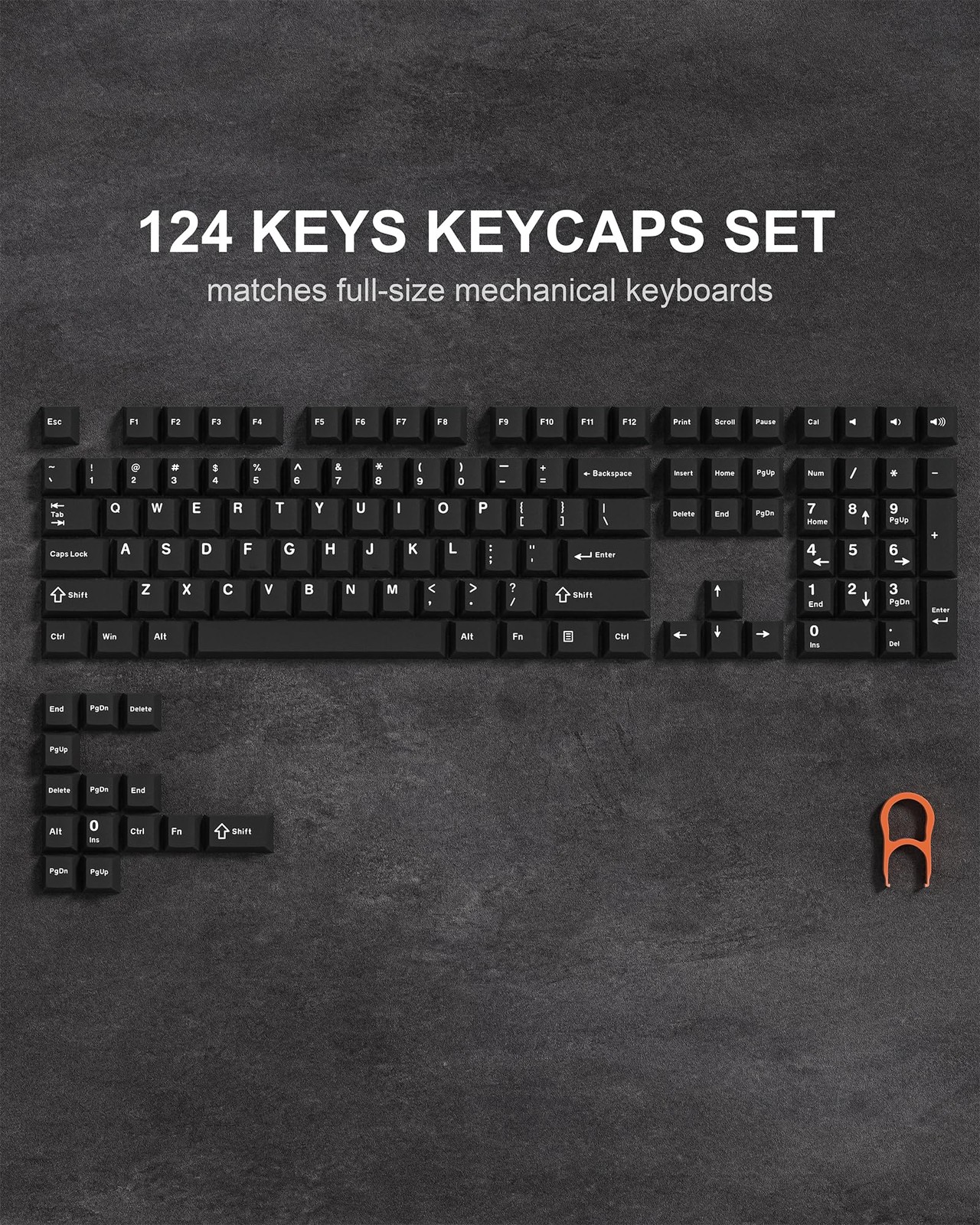 Womier Double Shot PBT Keycaps Set 138 Keys, Cherry Profile Custom Keycaps 60...