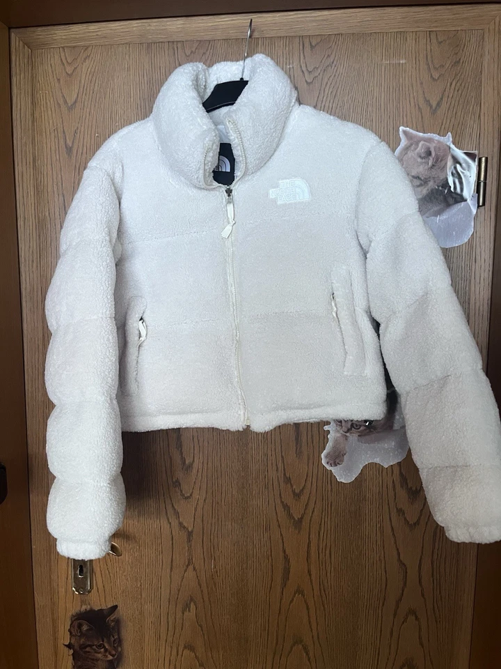 The North Face Damen Teddy-Fleecejacke Weiß Größe S Kurz - Bild 1 von 4
