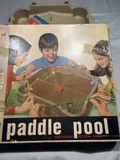 Vintage 1960s Milton Bradley Paddle Pool Smashing Action Game MB w/ Box