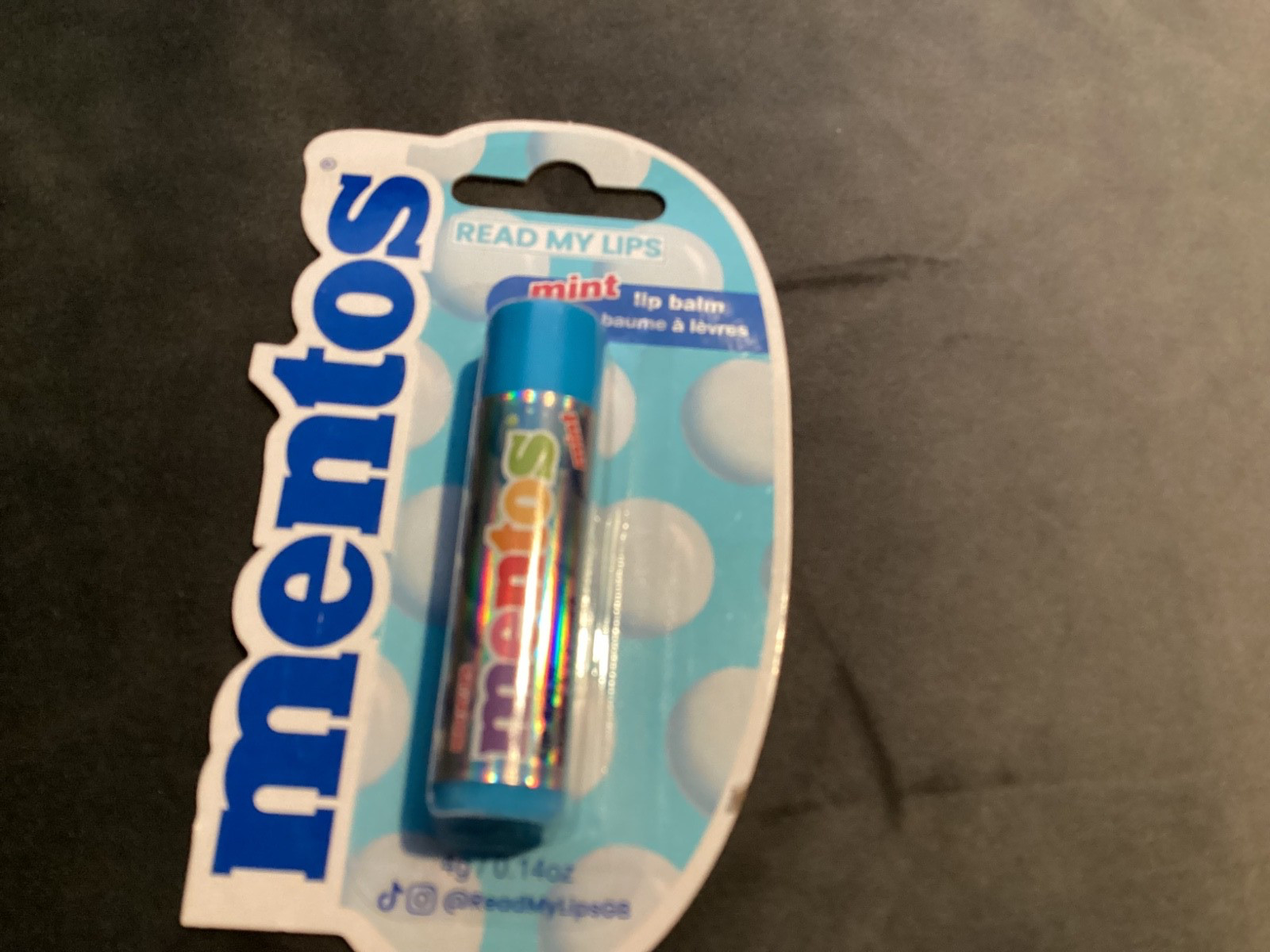 BNIB New Sealed Official Mentos Mint Flavoured Lip Balm - 4g - Read My Lips