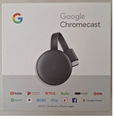 Google Chromecast (3rd Generation) HDMI Media Streamer - Japan