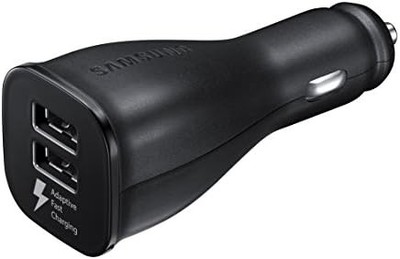 Dual Port Fast Car Charger with USB Type-C Cable
