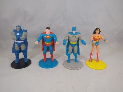 1988 Burger King DC Super Powers WW Bat Superman Darkseid complete cupholder set