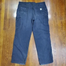 Carhartt FR Pants Mens 40x34 Black Workwear Flame Resistant Utility NFPA 2112