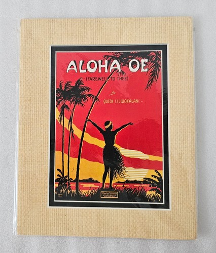 Poster hawaiano Aloha Oe della regina Lili'uokalani Hawaiiana di LeMorgan - Stampa artistica - Foto 2 di 7