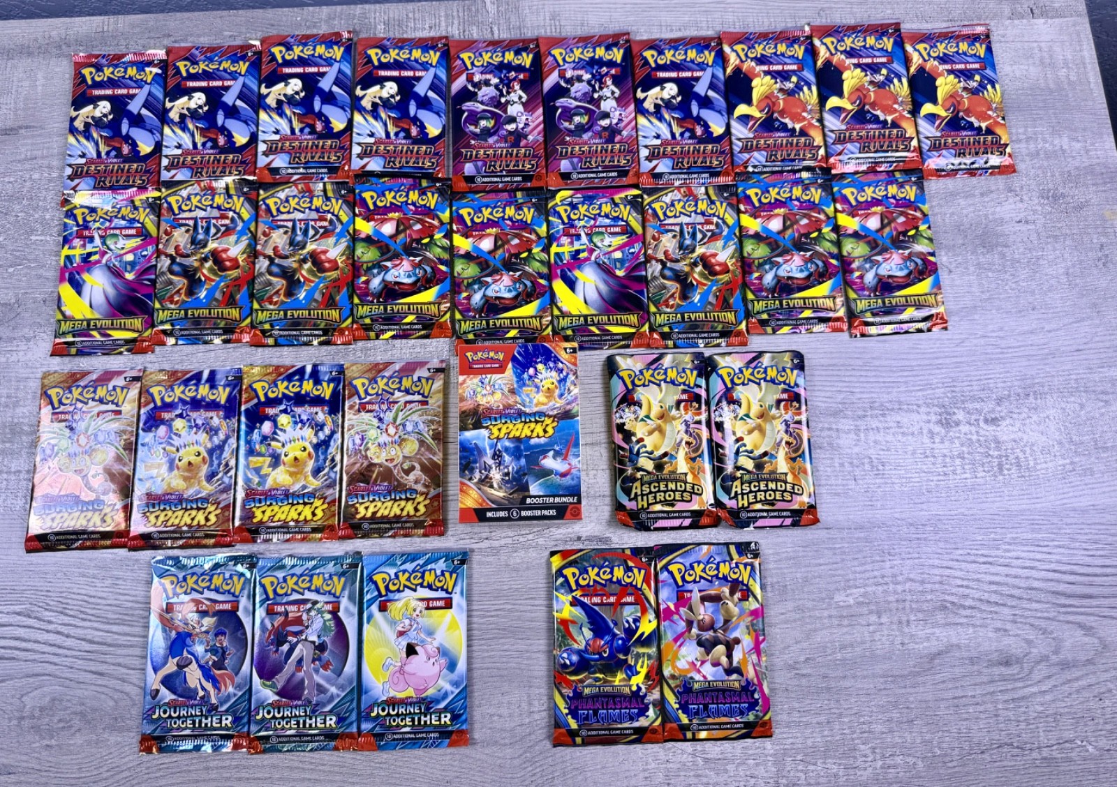 Pokemon Booster Packs Lot Multiple Sets Sealed & Surging Booster Bundle  🔥