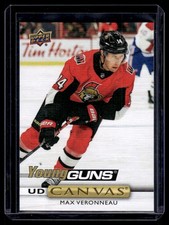 2019-20 Upper Deck Series 1 UD Canvas Young Guns Max Veronneau. Rookie #C101