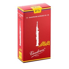 Vandoren Java Red Tenor Saxophone Reeds Strength 2.5, Box of 5