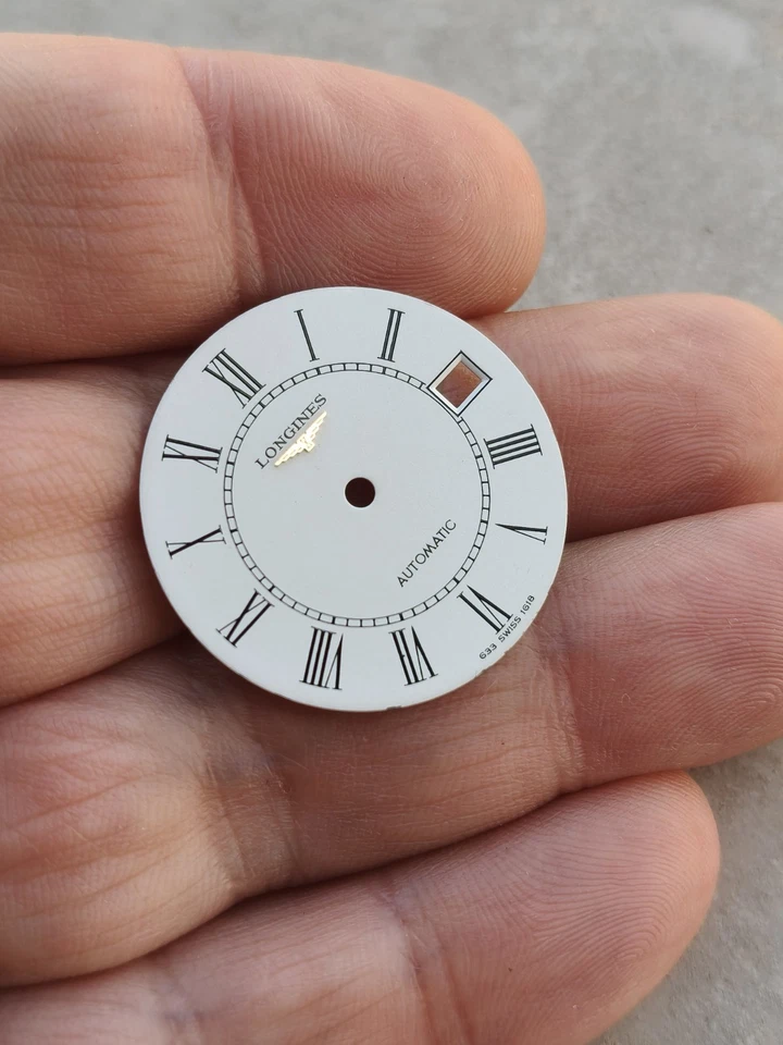 70s LONGINES AUTOMATIC Cal. L.633 WATCH ORIGINAL DIAL QUADRANTE UHREN 28mm - Immagine 3 di 4