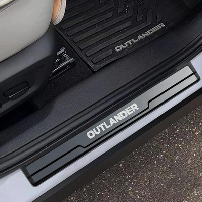 #ad #ad For Mitsubishi Outlander Accessories Protector Door Sill Scuff Plate Car Sticker $39.19