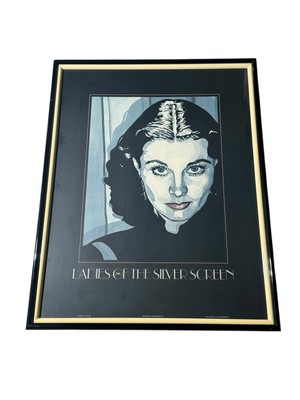 RARE 1981 s TEA LAUTREC LITHOGRAPH BY NANCY A. HAIG, LADIES OF THE SILVER SCREEN
