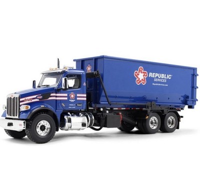 NIB First Gear Garbage Truck Republic Services Peterbilt 567