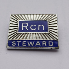 Royal College Of Nursing STEWARD Badge Vintage and Rare