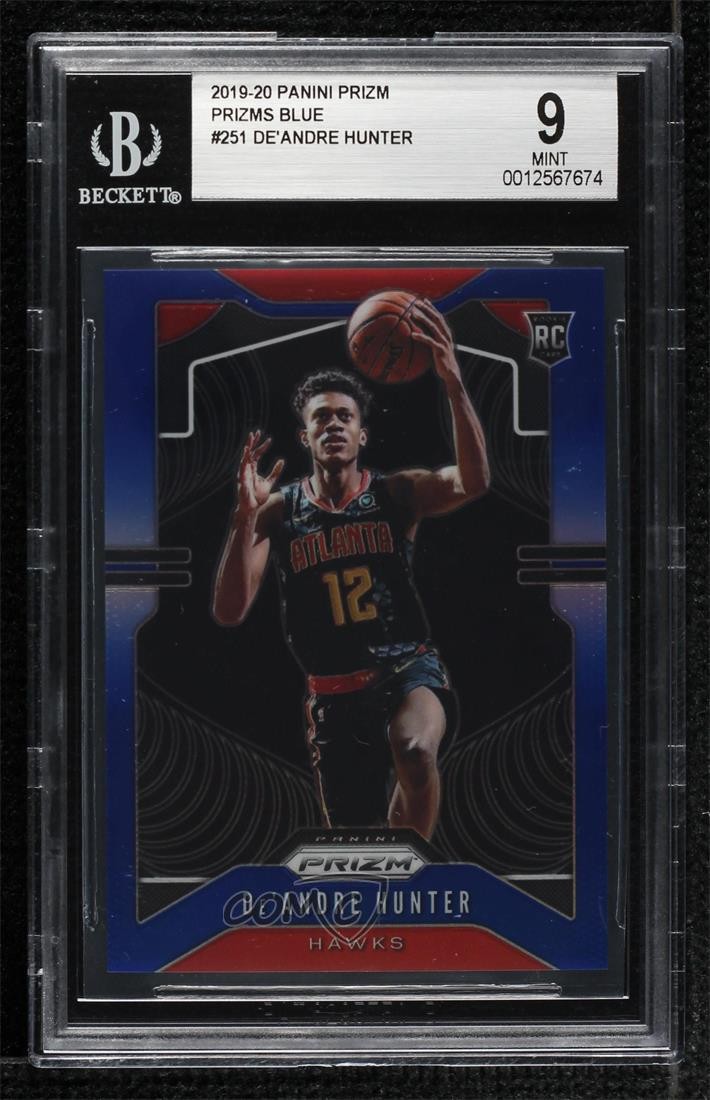 2019-20 Panini Prizm Rookie Blue 6/199 De'Andre Hunter #251 BGS 9 MINT 8vc