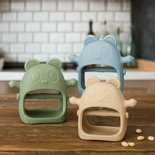 Baby Teething Mitten, 3-Pack Silicone Teethers for Infants 3 Months, BPA Free