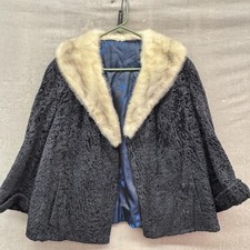 Vintage Jean Dulac Jacket Womens Medium Black...