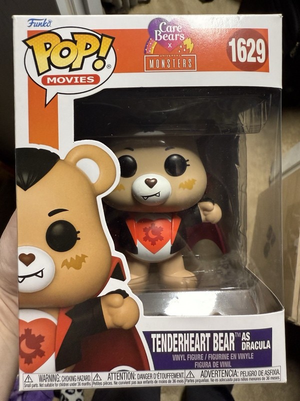 Funko Pop! Vinyl: Care Bears - Tenderheart Bear as Dracula #1629 W Pop Protector