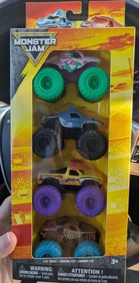 Monster Jam 1:72 Scale Monster Truck Set 4-Pack | eBay