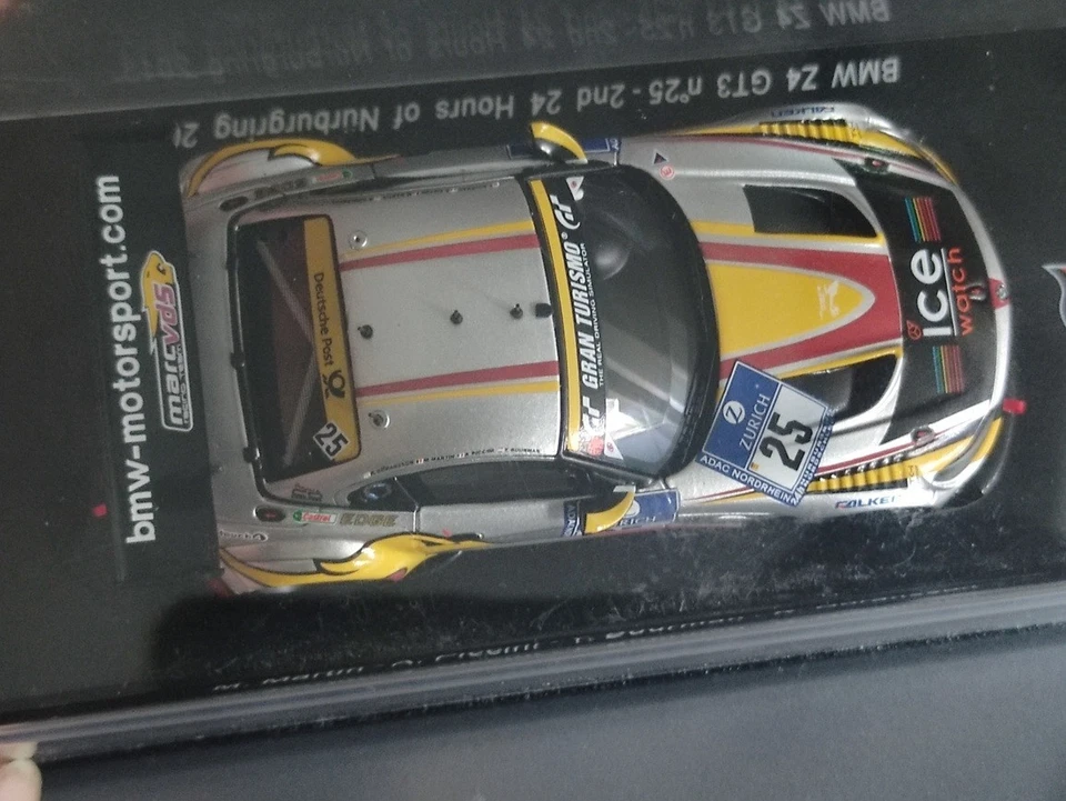 BMW Z4 GT3 #25 24h NURBURGRING 2013 SPARK MODEL SG078 1/43 RARE - Immagine 2 di 4