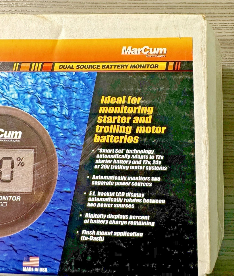 Marcum Technogies Dual Source BATTERY MONITOR BCI300 - Brand New Open Box - Image 3 of 4