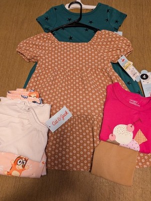 Toddler Girl Size 2T Bundle (7 Pieces) By Cat & Jack, Bluey And Garanimals