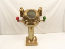 Vintage Ship's Binnacle Brass Compass A. Robinson & Co. Ornate Base Read Full