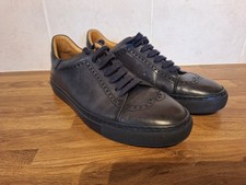 Russell & Bromley Dark Blue Calf Leather  Trainer. (Size UK 9) Euro 43.♡♡