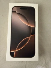 Apple iPhone 16 Pro Max Desert Titanium Empty Retail Box Only - No Phone