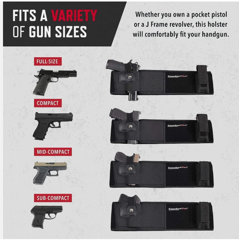 Funda de banda para el vientre para transporte oculto se adapta a Glock Sig S&W 9 m IWB/OWB Ruger nueva en caja Foto 2 de 4