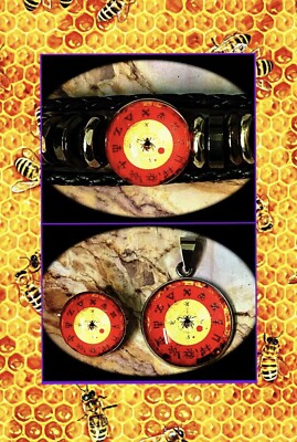 RUSH - CLOCK WORK BEE SET OF 3   BRACELET NECKLACE PIN