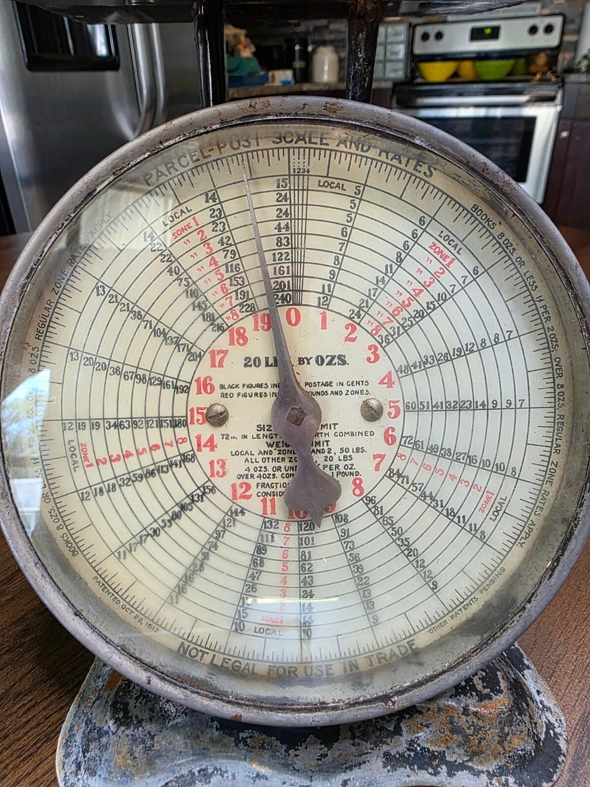 Triner No. 20 Liberty Parcel Post Scale 20 Lbs. Post Office Industrial Decor
