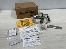 6-Used SCHLAGE Commercial Industrial Lever Lockset one side key no core see pics