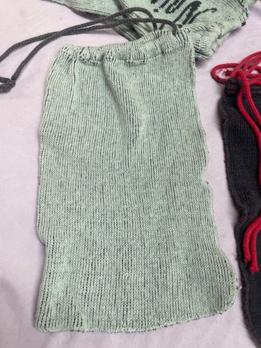 Neiman Marcus Knit Shoe Cover Bags For Storage Travel dust bags lot of 9 vintage - Picture 10 of 19