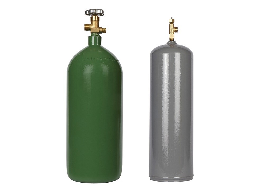 Oyx-Acetylene Welding Cylinder Set - 40 cu ft. Acetylene and
